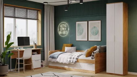 Шкаф настенный Хилтон, Дуб Крафт  