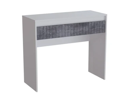 Стол туалетный Ливерпуль, белый/бетон темный 