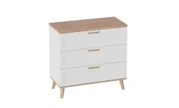 Комод 3 ящика Гавана, Белый