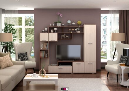 Гостиная Капри, Ясень шимо темный 