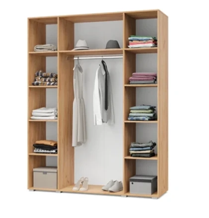 Шкаф четырехстворчатый В40 Виора, Дуб золотой/графит 